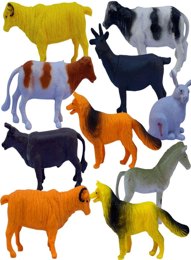 Mallexo مجموعة ألعاب حيوانات المزرعة المنزلية الواقعية من ماليكسو، 12 قطعة، للأطفال من عمر 3 سنوات فما فوق | مجسمات حيوانات الغابة البرية الصغيرة الجذابة، هدية عيد ميلاد للأولاد والبنات، تعليمية | قطع ديكور - Image 1